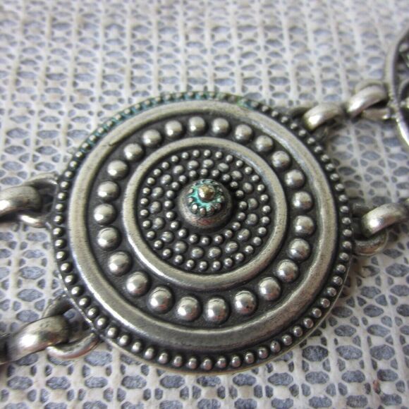 Vintage Concho Belt Womens Large Medallion Wood Chain Western Fashion main image 12
